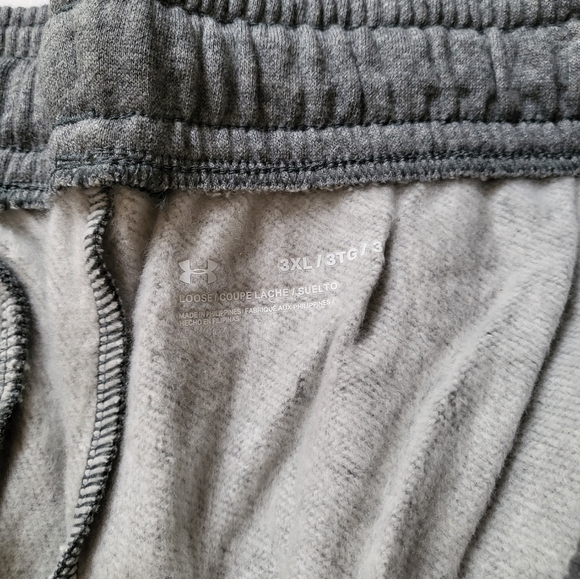 UNDER ARMOUR mens fleece Joggers sweatpants Size 3XL Gray - Picture 4 of 7